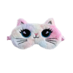 Slaapmasker kat regenboog