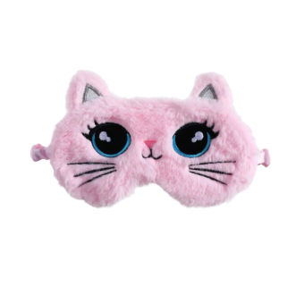 Slaapmasker kat roze