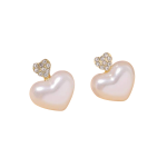 Parel oorbellen hartje
