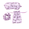 Slaapmasker unicorn slaapmasker + scrunchie paars