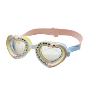 Duikbril hart glitter pastel