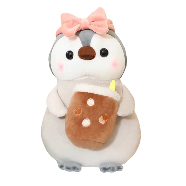 Kawaii knuffel pinguin bubbletea