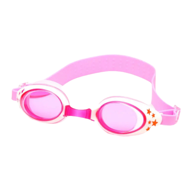 Duikbril roze/wit sterren