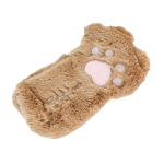 Etui kattenpoot bruin fluffy