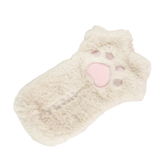 Etui kattenpoot offwhite fluffy