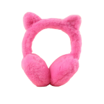 Oorwarmers fuschia glitter hart/ster