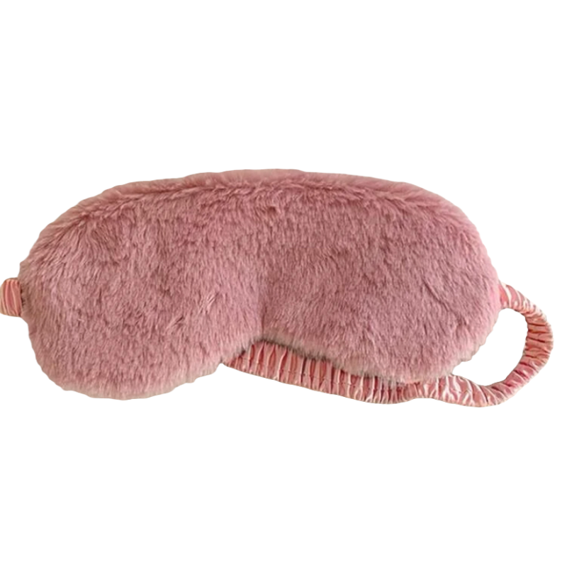 Slaapmasker fluffy fraise