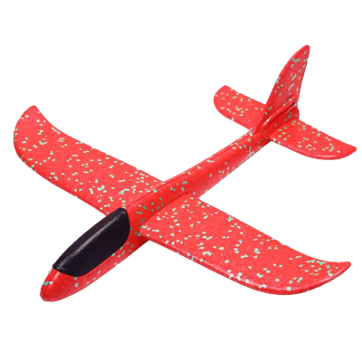 Fabs World foam (zweef)vliegtuig XL rood