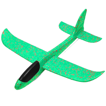 Fabs World foam (zweef)vliegtuig XL groen