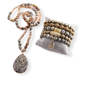 Kralen ketting en armbanden set