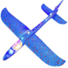 Fabs World foam (zweef)vliegtuig XL blauw .... met (led)licht