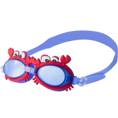Duikbril Krab donkerblauw/rood