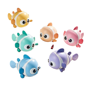 (Bad)speelgoed clowns vis geel