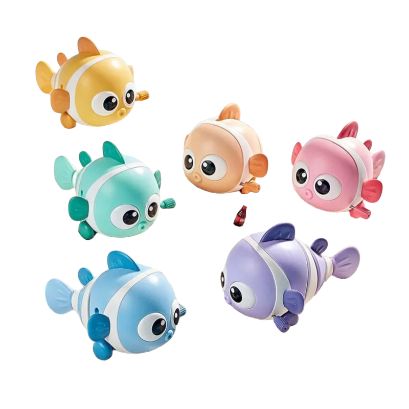 (Bad)speelgoed clowns vis geel