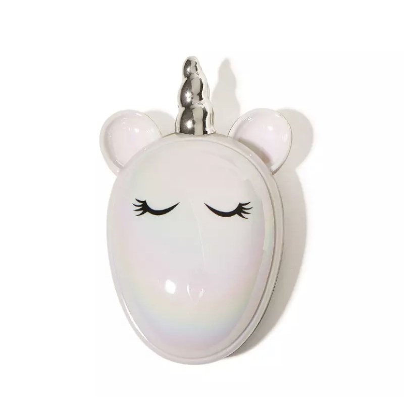 Haarborstel handmodel unicorn wit