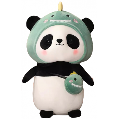 Kawaii knuffel panda dino