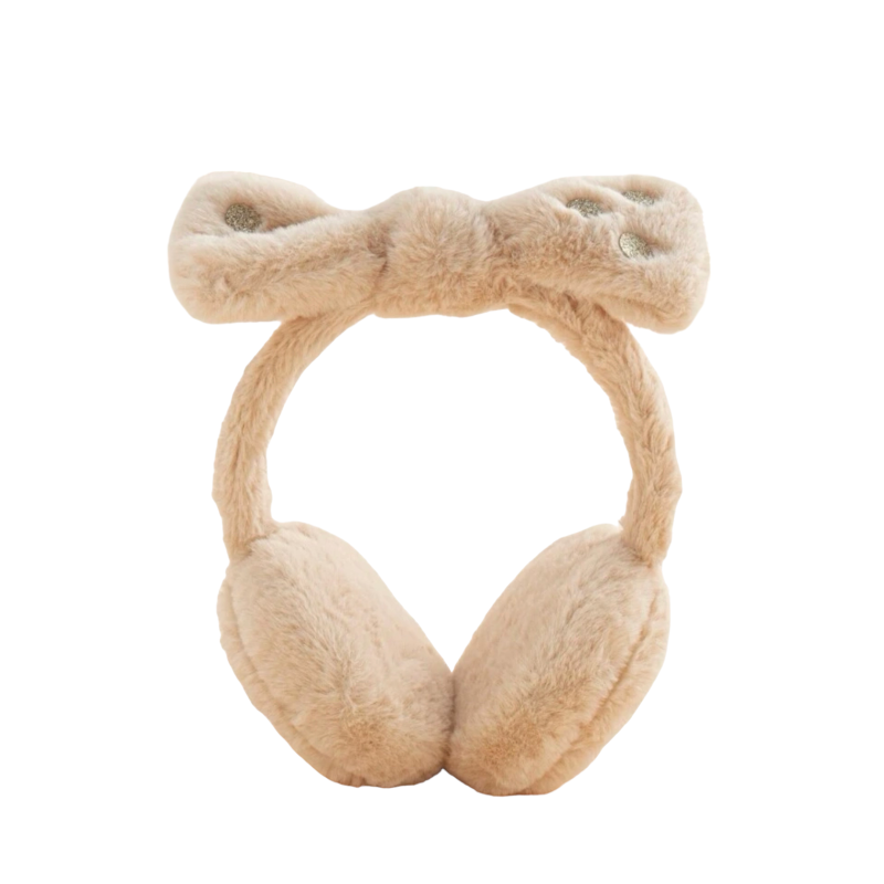 Oorwarmers strik camel