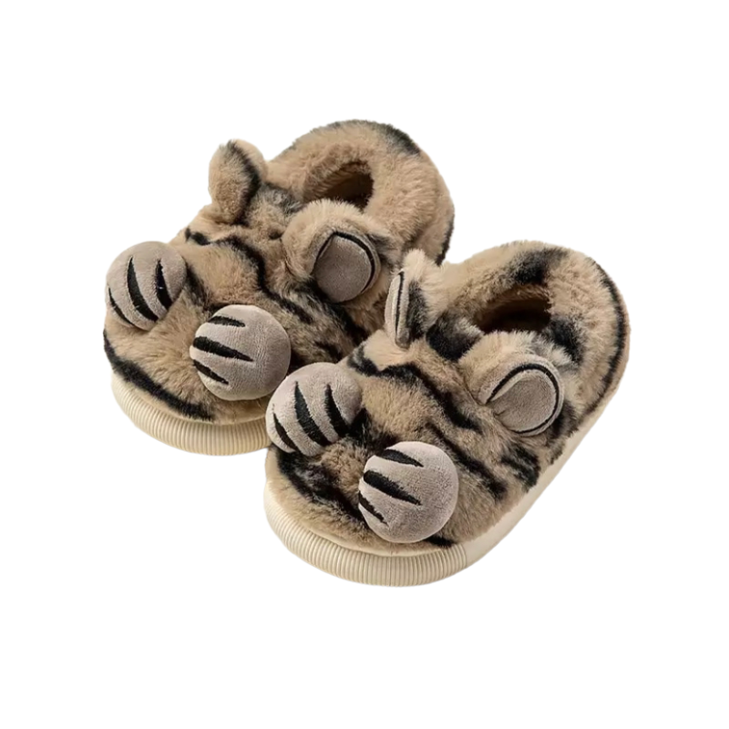 Baby/peuter pantoffel tijger