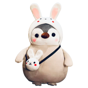 Kawaii knuffel pinguin konijn
