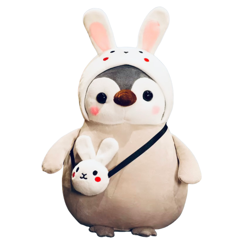 Kawaii knuffel pinguin konijn