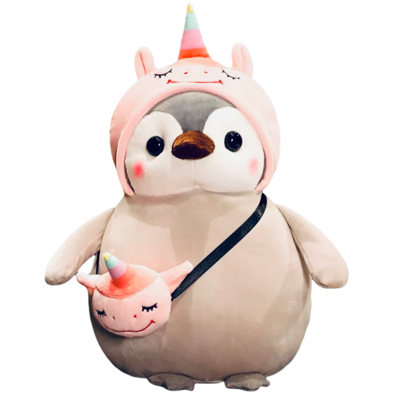 Kawaii knuffel pinguin unicorn
