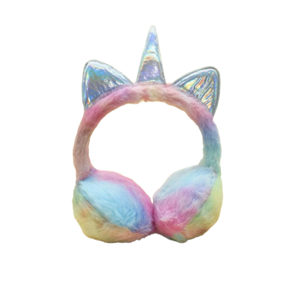 Oorwarmers unicorn regenboog