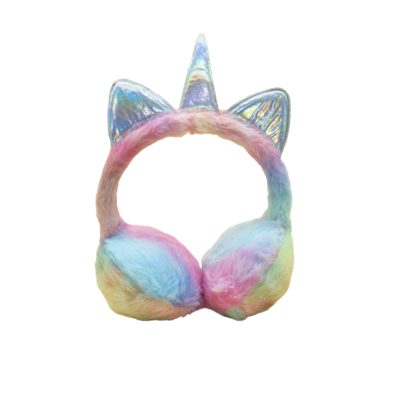 Oorwarmers unicorn regenboog
