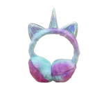 Oorwarmers unicorn regenboog paars