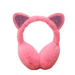 Oorwarmers katje koraal