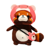 Kawaii knuffel wasbeer roze beer