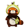 Kawaii knuffel wasbeer avocado