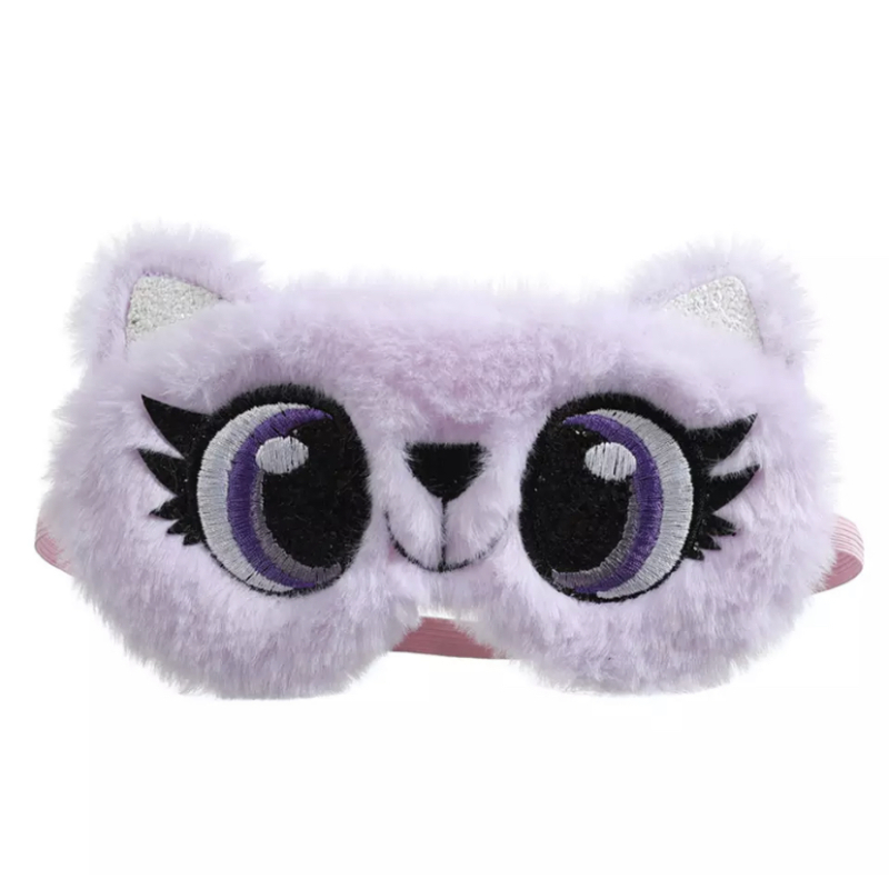 Slaapmasker kat lila