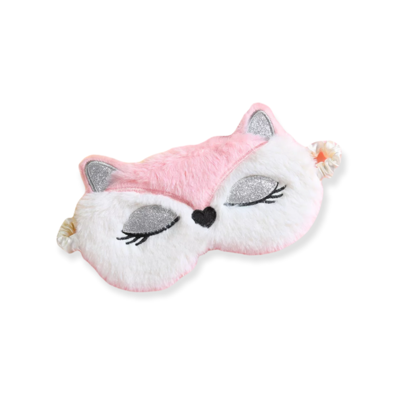 Slaapmasker Vos roze