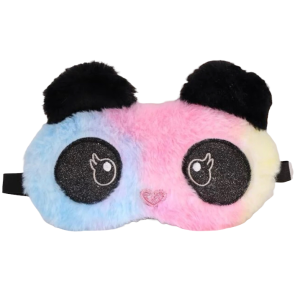 Slaapmasker panda regenboog
