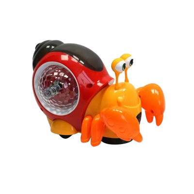 Speelgoed krab met huisje oranje interactief