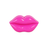 Haarborstel handmodel Roze lippen