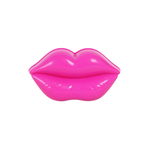 Haarborstel handmodel Roze lippen