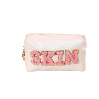 Make-up tas/toilettas SKIN white