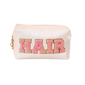 Make-up tas/ toilettas HAIR white