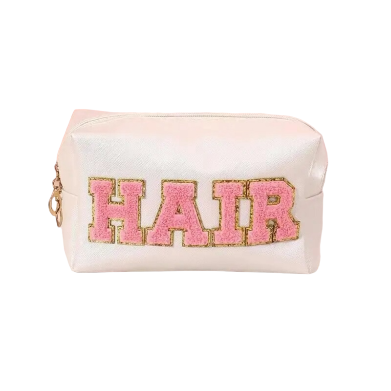 Make-up tas/ toilettas HAIR white