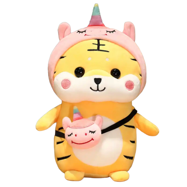 Kawaii knuffel tijger unicorn