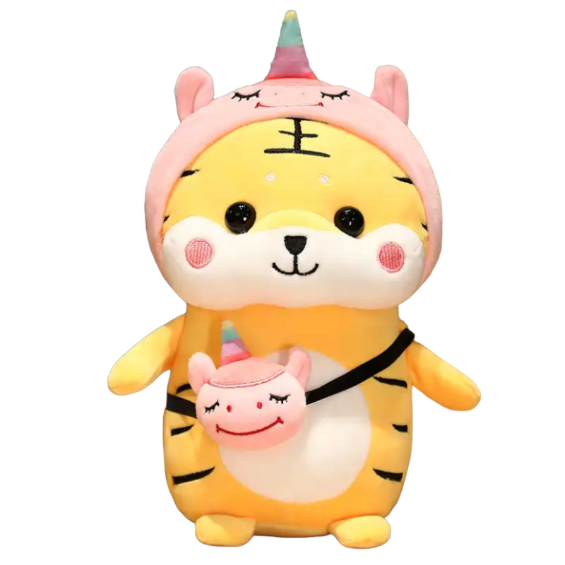 Kawaii knuffel tijger unicorn