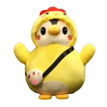 Kawaii knuffel pinguin kip