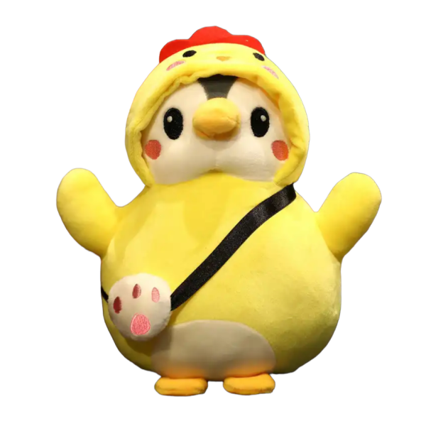 Kawaii knuffel pinguin kip