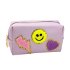 Make-up tas/ toilettas/ etui SMILEY lila