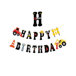 Papieren slinger Happy Birthday Graafmachines II