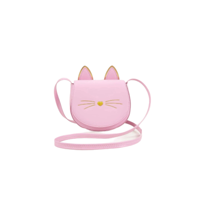Klein kitten tasje roze/goud