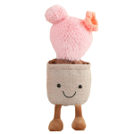 Kawaii knuffel plantje cactus roze