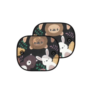 Autoruit zonnescherm jungle zwart