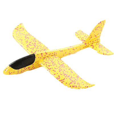 Fabs World foam (zweef)vliegtuig XL geel